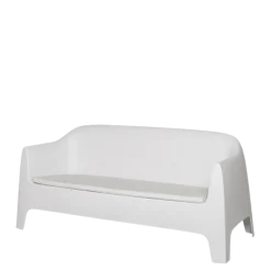 Canapé Lalisse blanc 82 x 183 cm H 84 cm