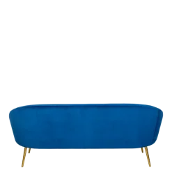 Canapé Sofia velours bleu nuit M1 83 x 190 cm H 76 cm