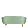 Canapé Sofia velours vert fougère 83 x 190 cm H 76 cm