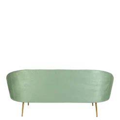 Canapé Sofia velours vert fougère 83 x 190 cm H 76 cm