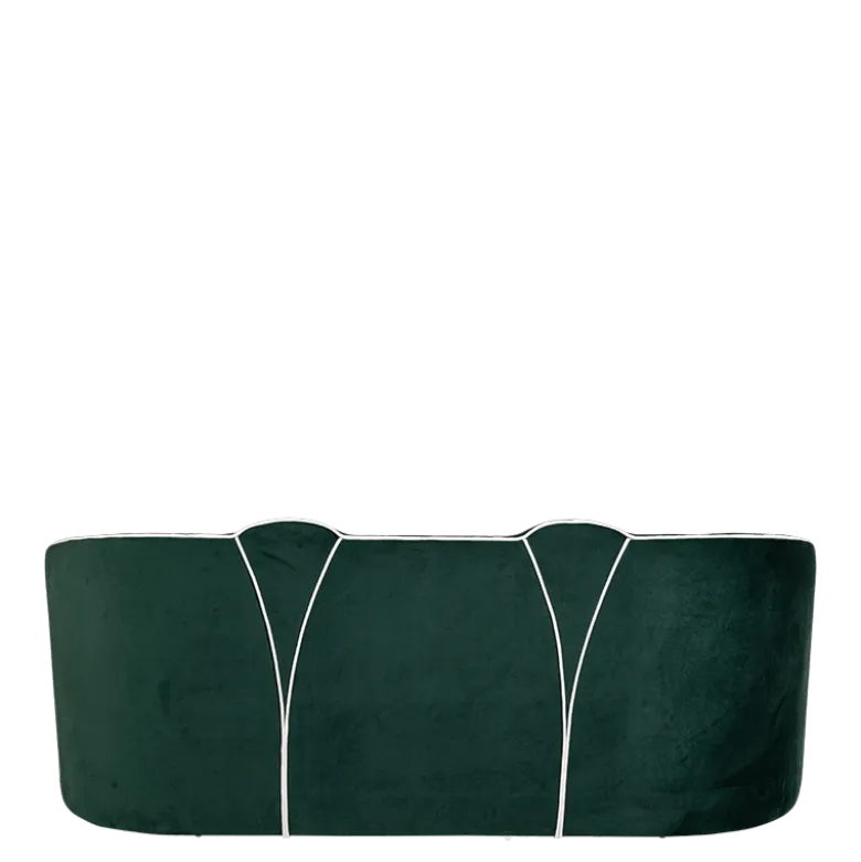 Canapé Valescure velours 93 x 190 cm H 81 cm