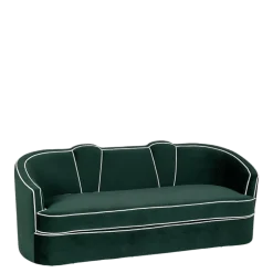 Canapé Valescure velours 93 x 190 cm H 81 cm