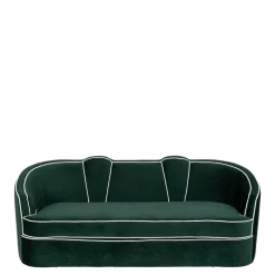 Canapé Valescure velours 93 x 190 cm H 81 cm