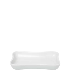 Cendrier blanc porcelaine 7 x 10 cm