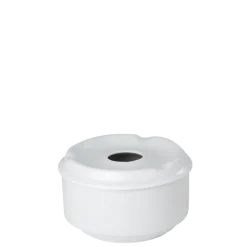Cendrier porcelaine rond avec couvercle Ø 10 cm H 6 cm