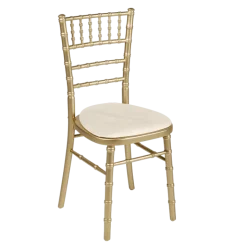 Chaise Bambou or assise écrue