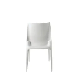 Chaise Bellini gris clair avec coussin noir