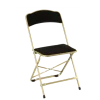 Chaise capitonnée velours noire