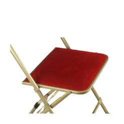 Chaise capitonnée velours rouge