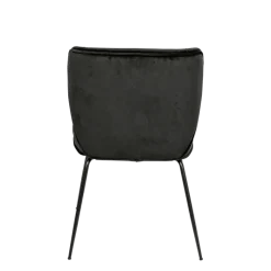 Chaise Dandy velours noir