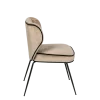 Chaise Dandy velours taupe