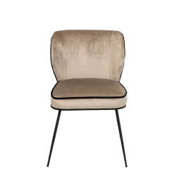 Chaise Dandy velours taupe