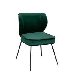 Chaise Dandy velours vert