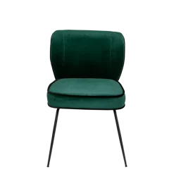Chaise Dandy velours vert