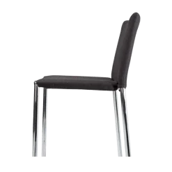 Chaise haute noire 52 x 43 cm H 111 cm