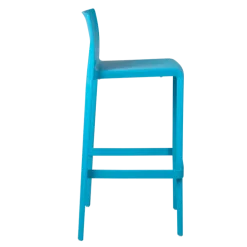 Chaise haute Sila bleue H 100 cm