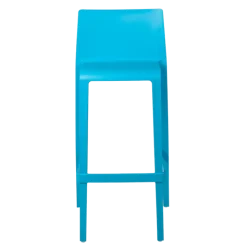 Chaise haute Sila bleue H 100 cm