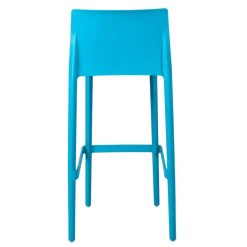 Chaise haute Sila bleue H 100 cm