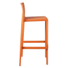 Chaise haute Sila orange H 100 cm