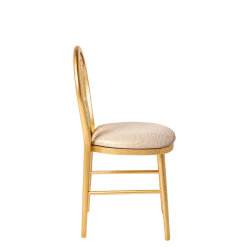 Chaise Joséphine assise velours dorée