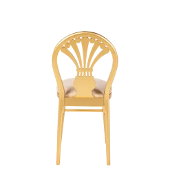 Chaise Joséphine assise velours dorée
