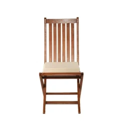 Chaise Louisiane avec galette lin