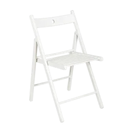Chaise Minorca blanche pliante