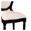 Chaise Montaigne black and white