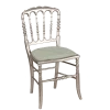 Chaise Napoléon III acier fixe Delhi céladon