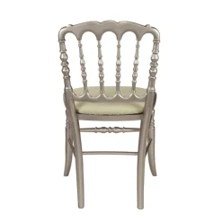 Chaise Napoléon III acier fixe Delhi céladon