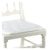 Chaise Napoléon III blanche fixe