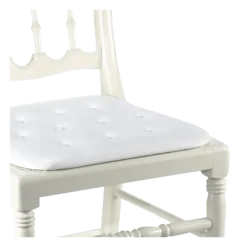 Chaise Napoléon III blanche fixe