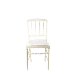Chaise Napoléon III blanche fixe