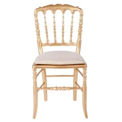 Chaise Napoléon III dorée fixe Dubaï