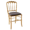 Chaise Napoléon III dorée fixe Toscane bronze
