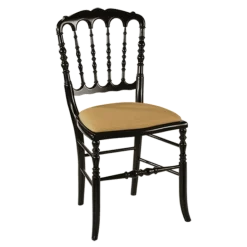Chaise Napoléon III noire fixe Dubaï