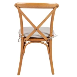 Chaise Saint-Rémy avec coussin écru