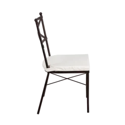 Chaise Toscane avec coussin crème