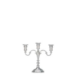 Chandelier 3 feux argent H 25 cm