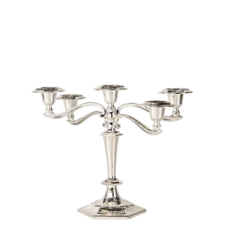 Chandelier Vintage argenté H 25-35 cm