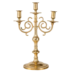 Chandelier Vintage doré H 25-35 cm