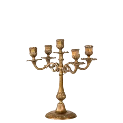 Chandelier Vintage doré H 25-35 cm