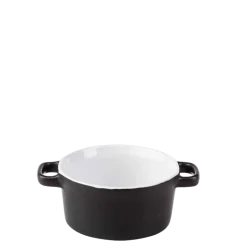 Cocotte individuelle noire mat Ø 10 cm 25 cl