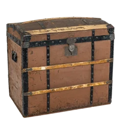 Coffre en bois vintage 80-100 x 45-65 cm H 70-85 cm