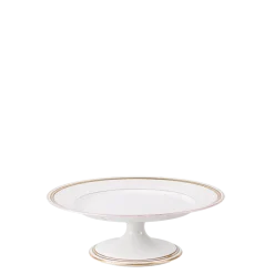 Compotier haut vintage blanc et doré Ø 22-26 cm H 10-16 cm