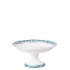 Compotier haut vintage bleu vert Ø 22-26 cm H 10-16 cm