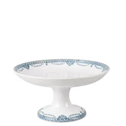 Compotier haut vintage bleu vert Ø 22-26 cm H 10-16 cm