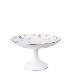 Compotier haut vintage fleuri Ø 22-26 cm H 10-16 cm