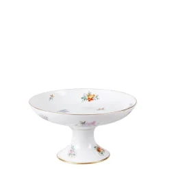 Compotier haut vintage fleuri Ø 22-26 cm H 10-16 cm