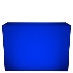 Comptoir lumineux autonome 50 x 150 H 110 cm